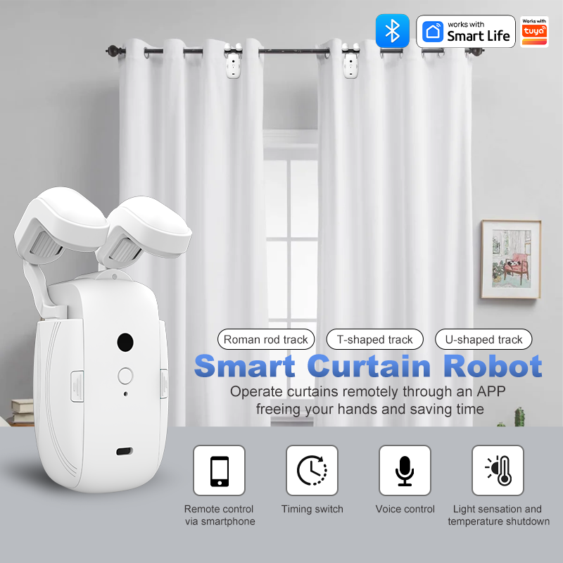 앱 타이머, 음성 제어 기능이 있는 고성능 모터를 장착 - Curtain Rods 리뷰 및 가격